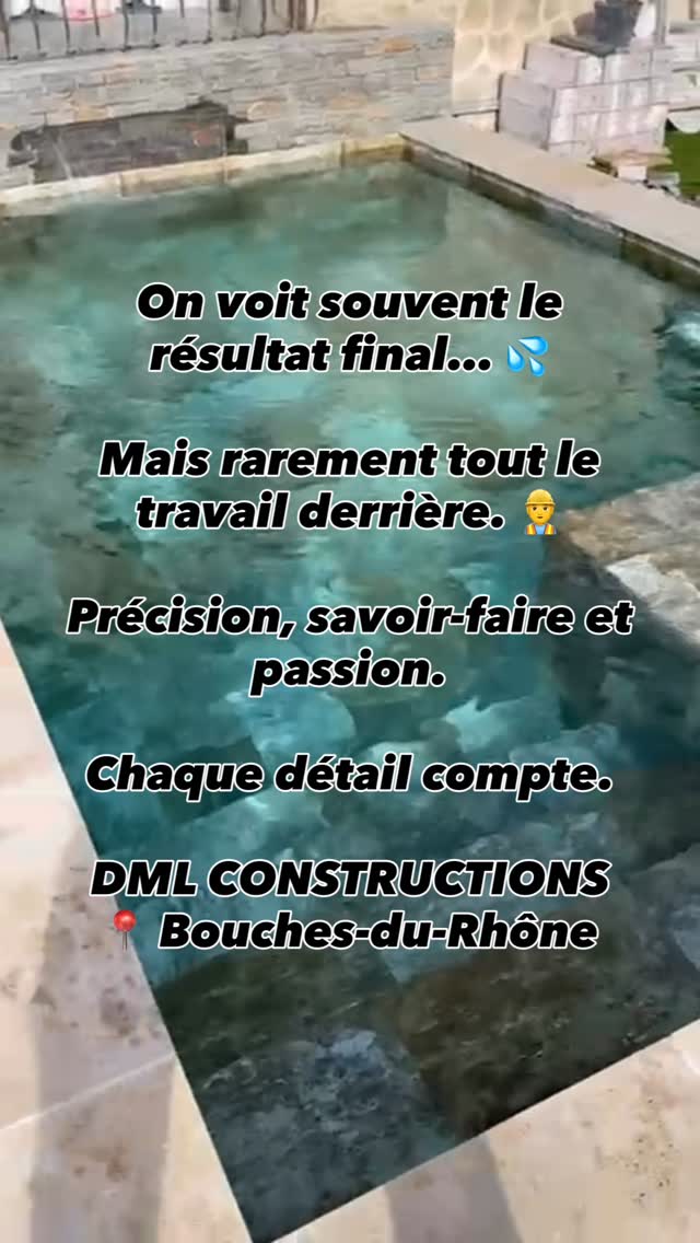 Une belle piscine, c’est avant tout un travail de précision....
