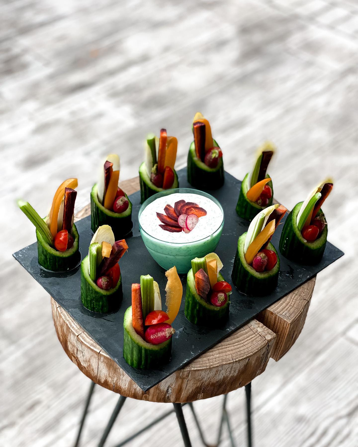 🥒🍅🫑🥕 Des petites crudités en portion individuelle dans un contenant...