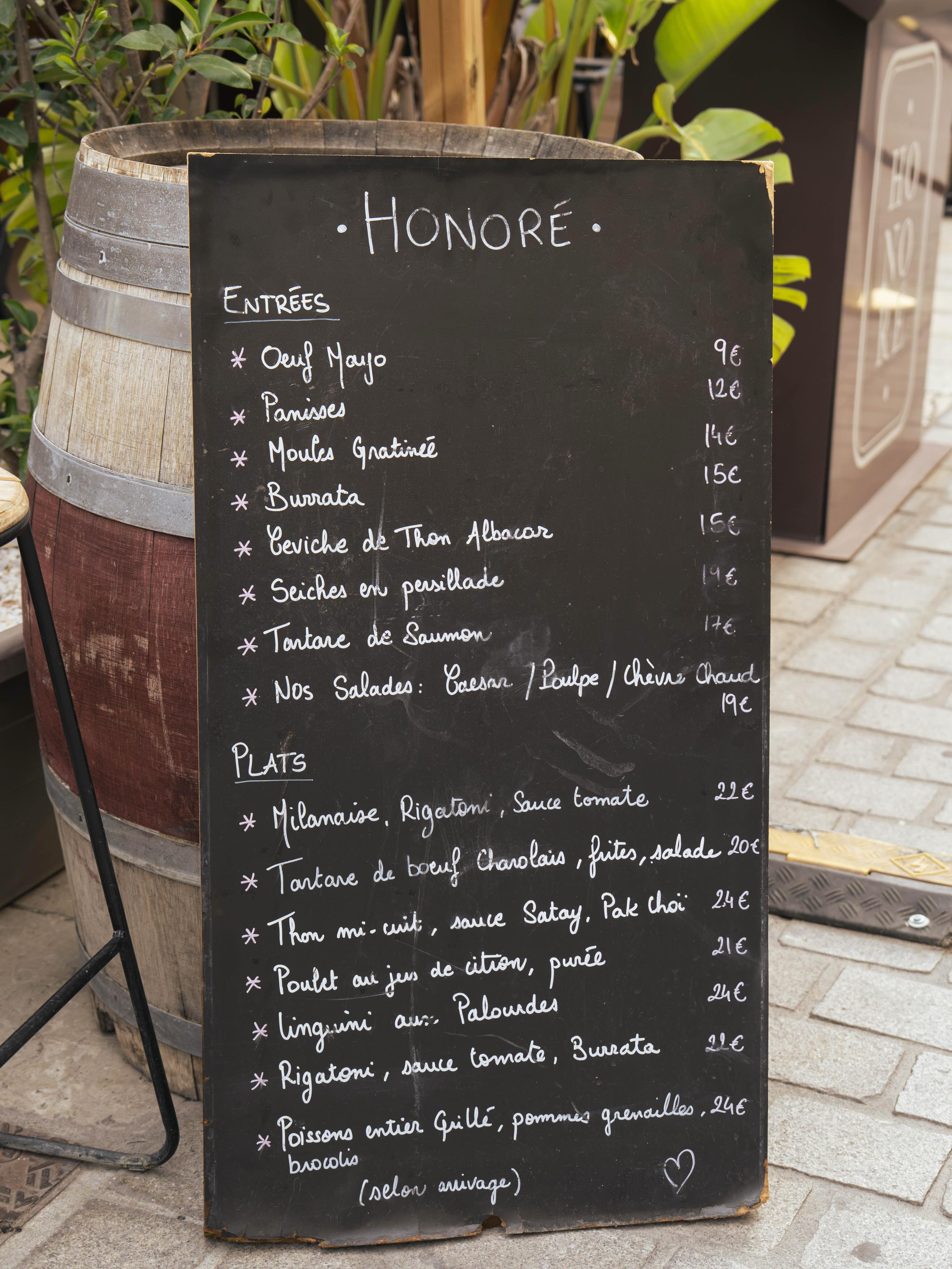 Des entrées à partager, des plats de bistrot réconfortants et...